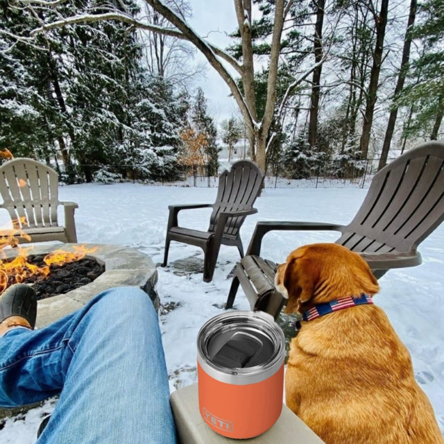 Orange Yeti mug.