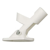 Two-Position White Cast Iron Bracket for Flag Poles