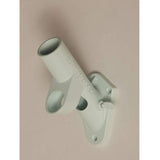 Two-Position White Cast Iron Bracket for Flag Poles