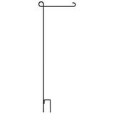 Black Garden Flag Stand with Rubber Stopper