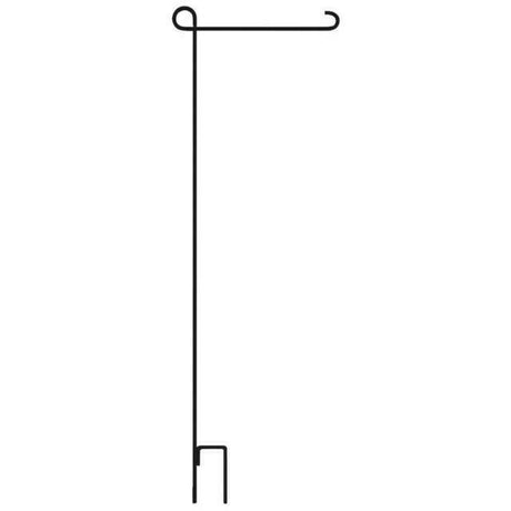 Black Garden Flag Stand with Rubber Stopper