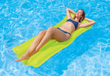 Yellow pool mattress.