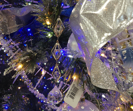 4.8" Clear Acrylic Dangle Ornament