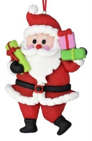 5" Claydough Santa/Snowman Ornament