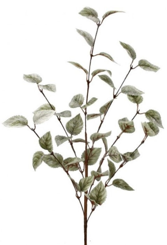 32" Frosted Mini Aspen Leaf Spray