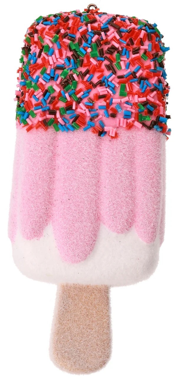 5" Plastic Popsicle with Sprinkles Ornament