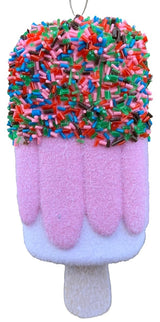 5" Plastic Popsicle with Sprinkles Ornament