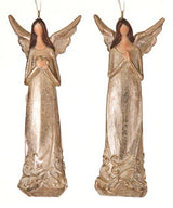 5.5" Champagne Resin Angel Ornament