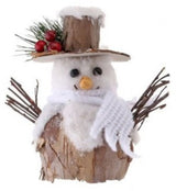 Natural Snowman Ornament