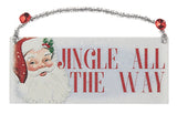 8" Vintage Christmas Art Ornament Sign