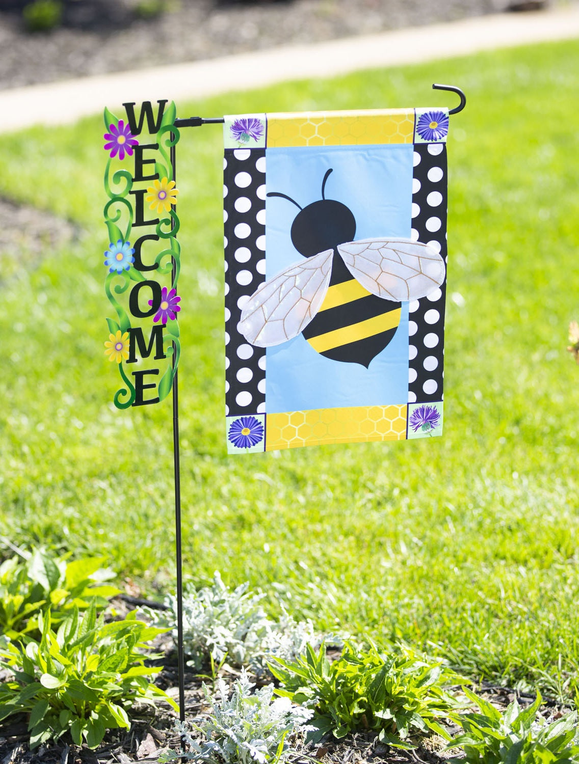 Decorative Garden Flag Stand