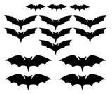 Set of 24 PVC Bats for Decorating
