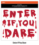 Halloween 11.5”x 12” Bloody Gel Clings