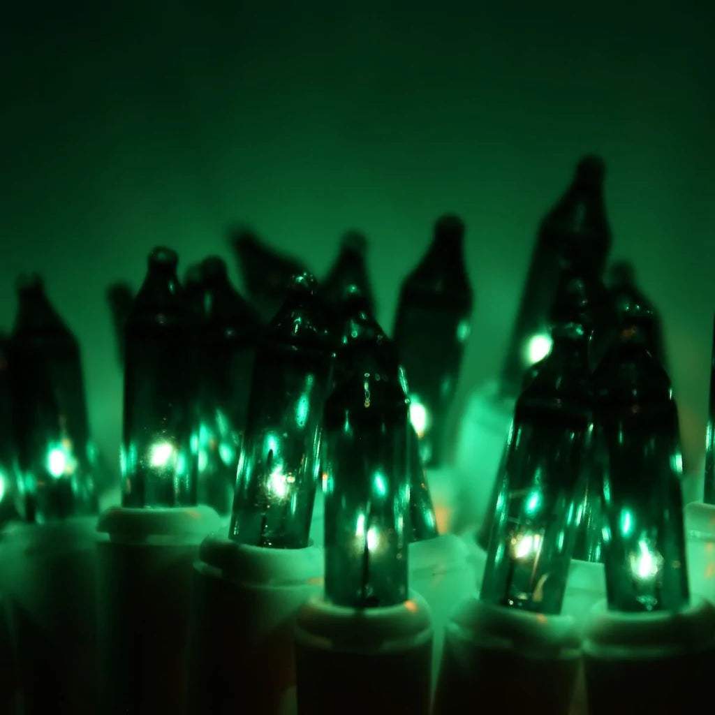 Set of 100 Mini Lights on White Wire