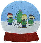 2D Peanuts® Caroling Scene LED Snow Globe Yard Decoration