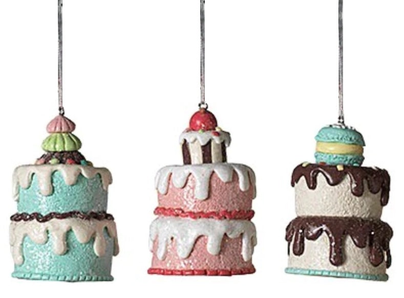 3.5" Holiday Cake Ornament