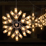 8-Function Warm White LED Snowflake Lights