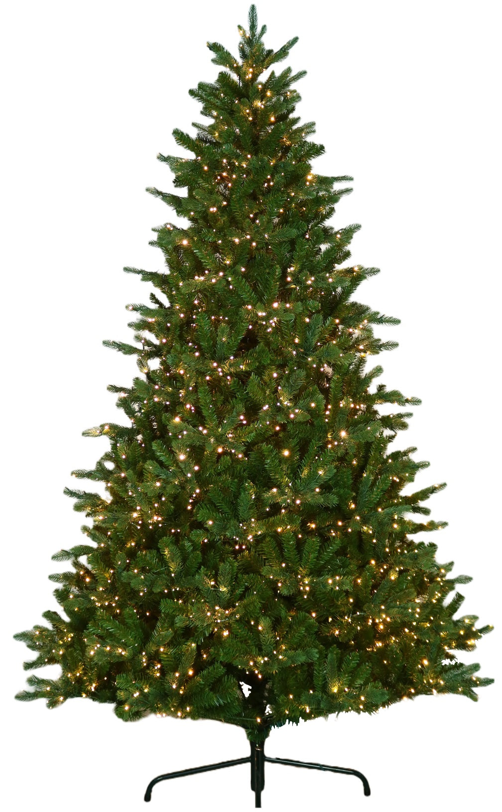 Artificial tree pre-lit with 18 function lights.