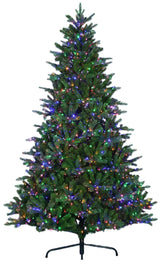 Artificial tree pre-lit with 18 function lights.