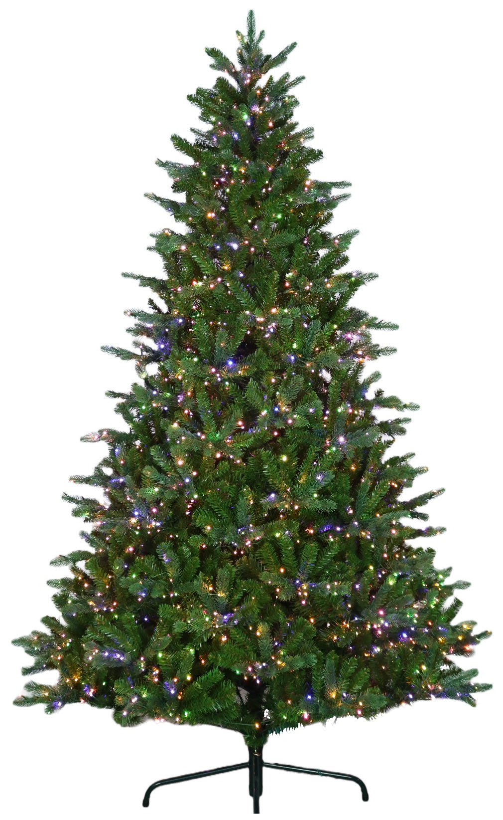 Artificial tree pre-lit with 18 function lights.