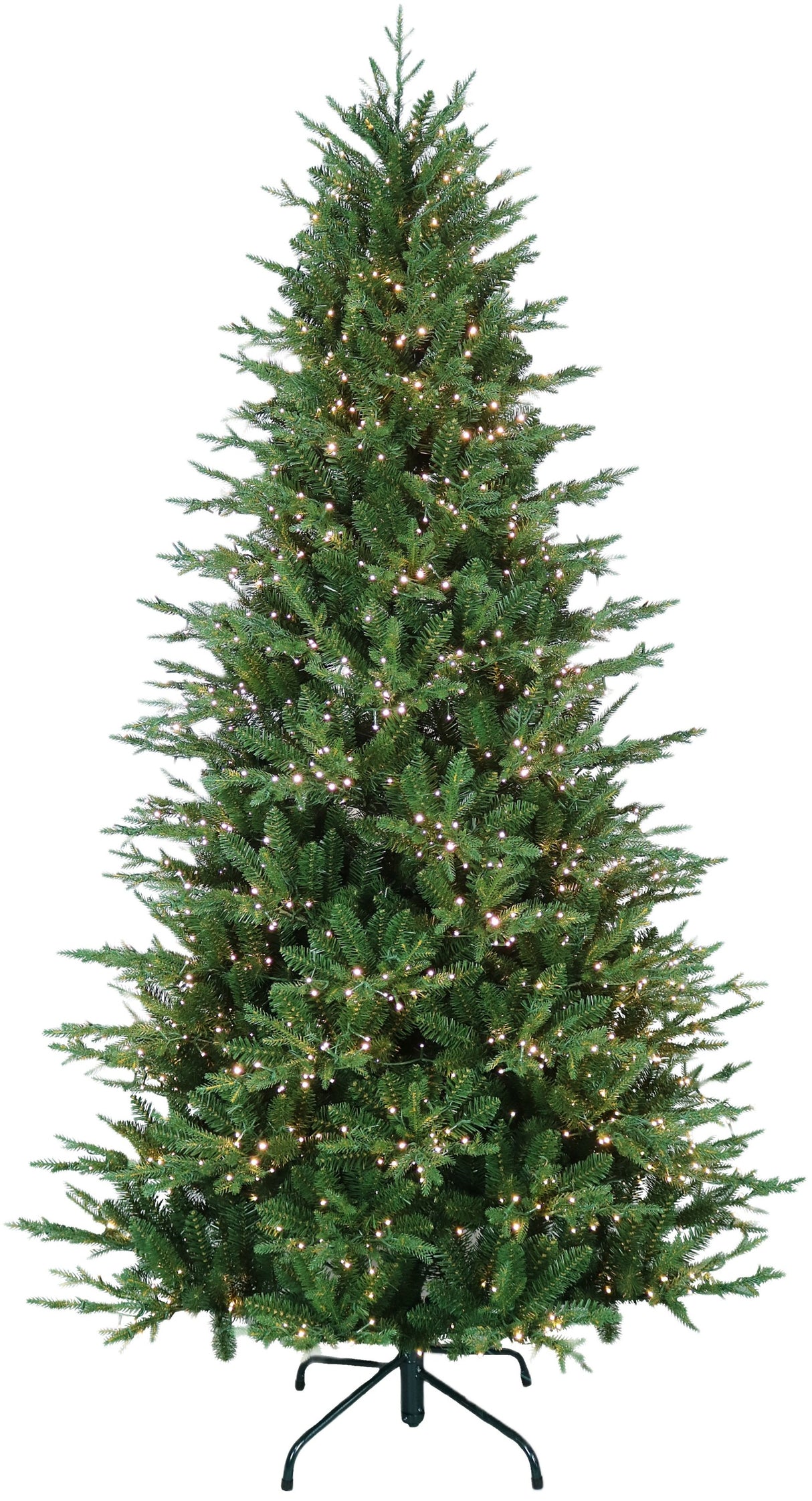 Artificial tree pre-lit with Starry LED lights.