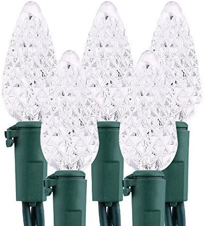 An up close look at pure white LED lights.