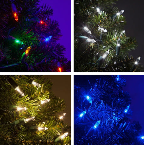 A compilation image of different lighting options.