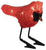 A red clip-on LED ornament.