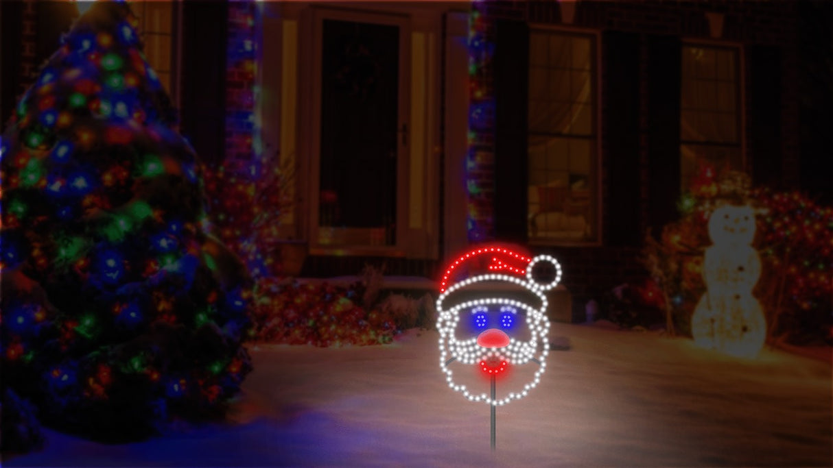 LED singing Santa decoration.