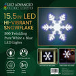 LED winter decoration pre-lit with Blue and Pure White lights.