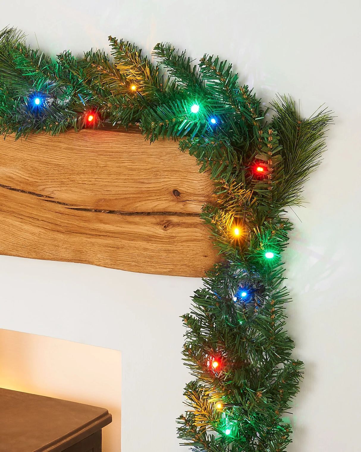 9' Pre-Lit Tiffany Christmas Garland