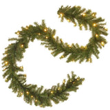 9' Pre-Lit Tiffany Christmas Garland