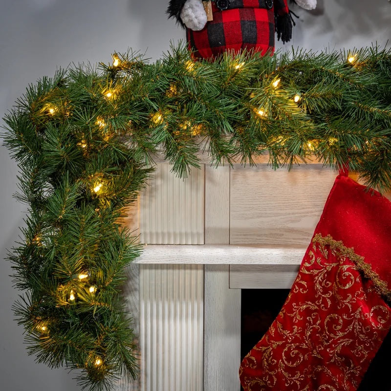 9' New Carrington Pre-Lit Artificial Garland