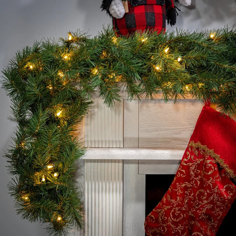 9' New Carrington Pre-Lit Artificial Garland
