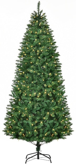 Artificial tree with clear lights.