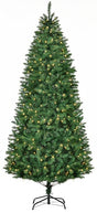 Artificial tree with clear lights.