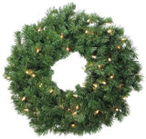 24" New Carrington Pre-Lit Wreath