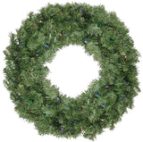30" Canadian Pine Pre-Lit Artificial Christmas Wreath