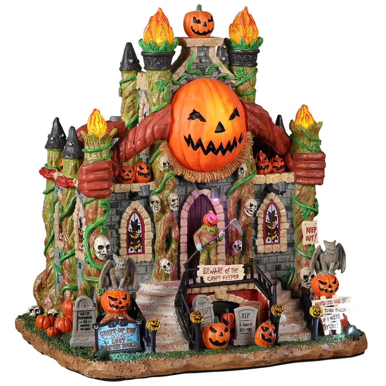 Lemax Spooky Town Crypt Of The Lost Pumpkin Souls #25841