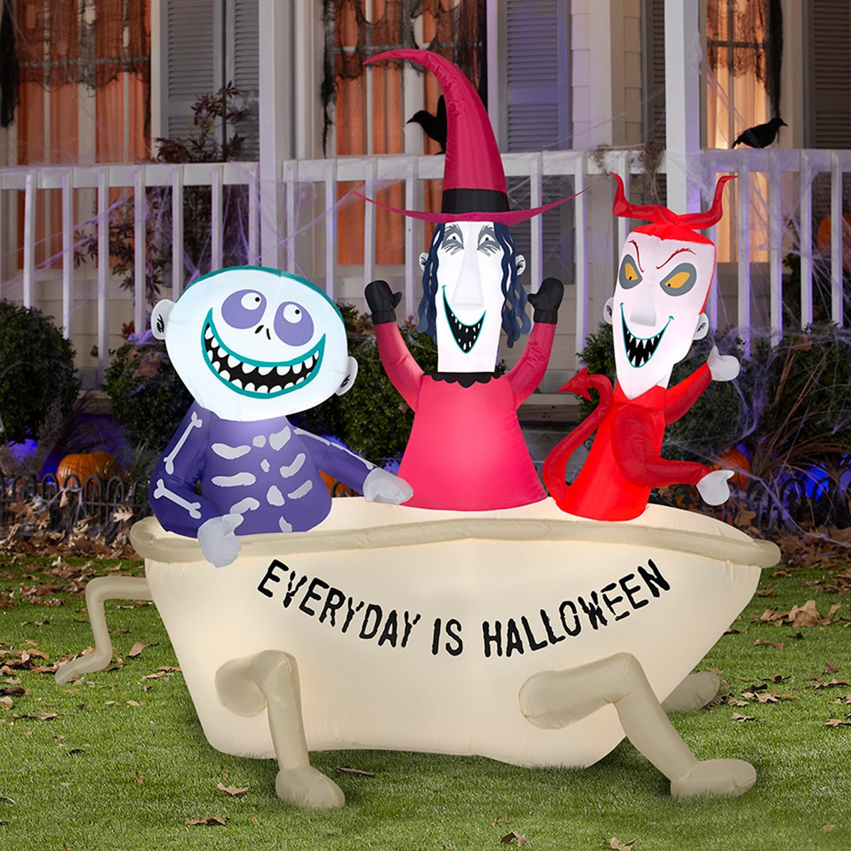 Airblown® Lock, Shock and Barrel in Tub Halloween Inflatable