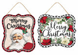 Hanging Christmas decorations. This image displays both options.