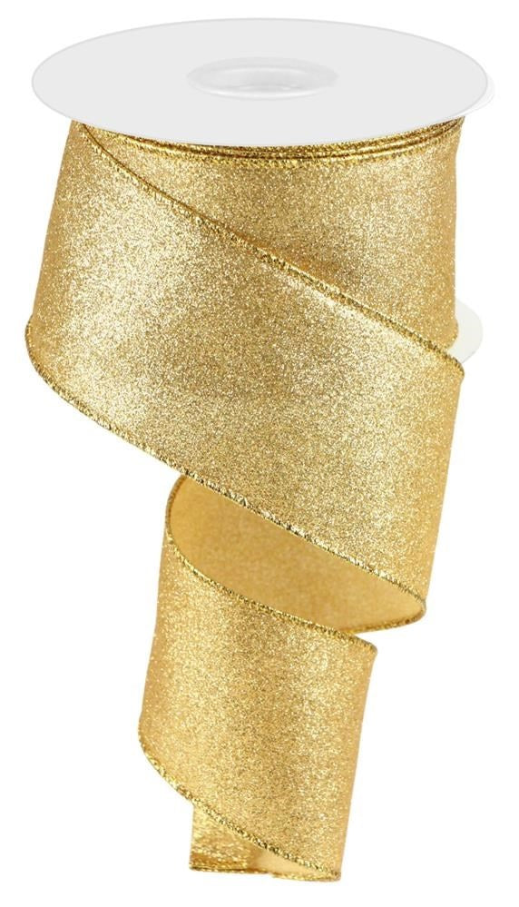 Shimmer Gold Ribbon with Wired Edges | Pretty Holiday Bows – American Sale