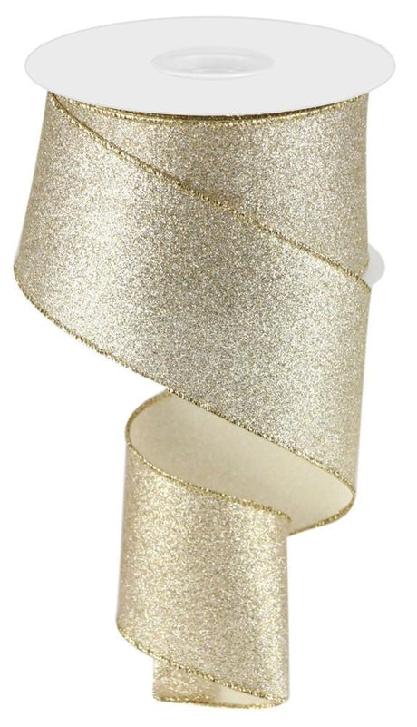 Champagne colored ribbon.