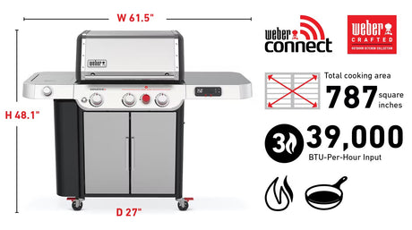 Weber Genesis SX-335 Stainless Steel Smart Grills