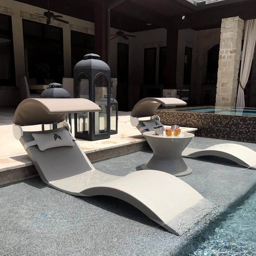 Signature in-Pool Chaise Lounge Chair Shade from Ledge Lounger