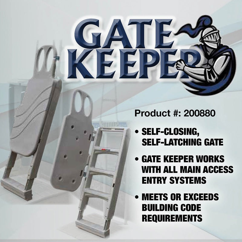 Main Access Gate Keeper Pool Step Safety System