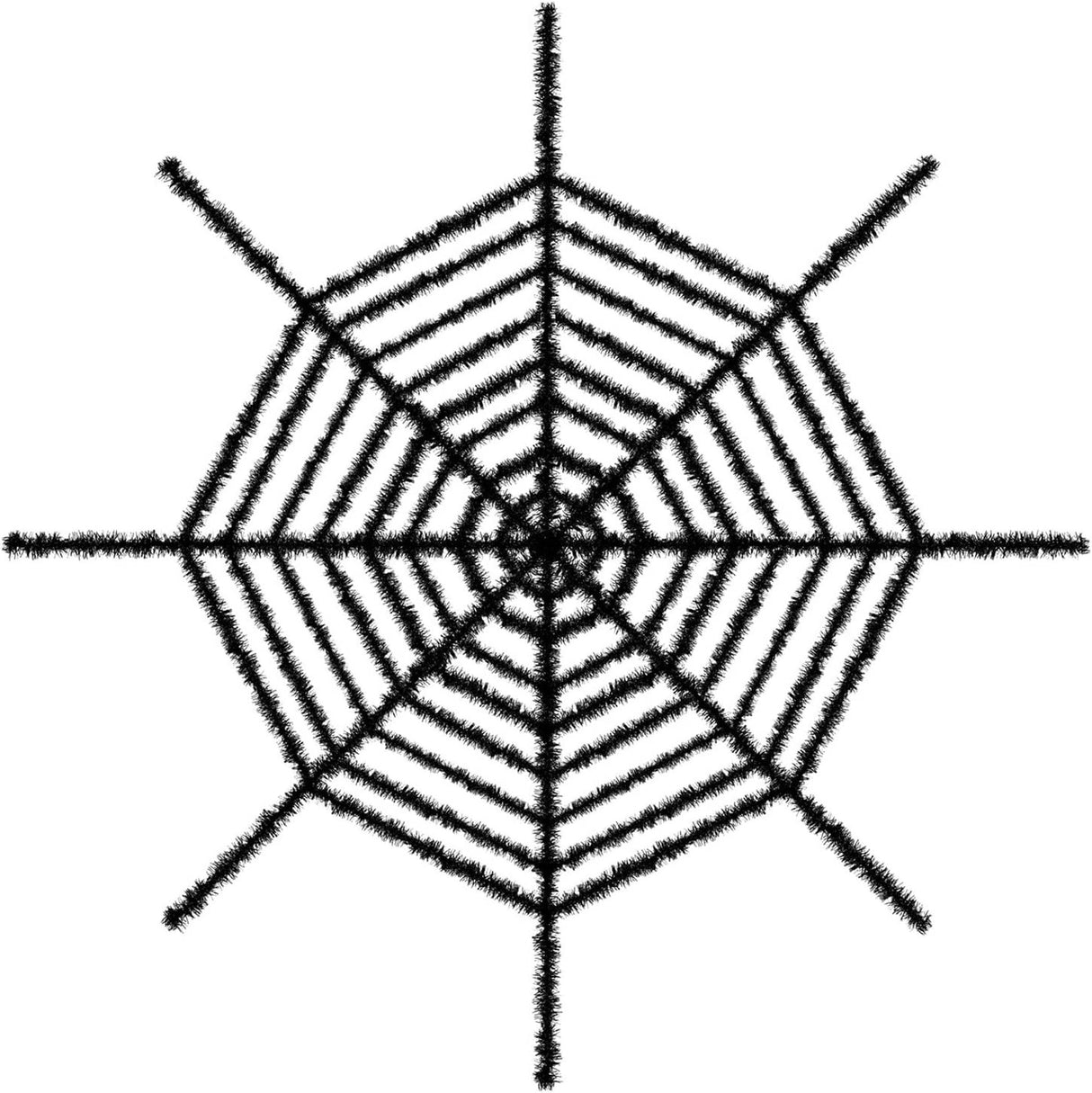 Giant Shimmering Black Spider Web