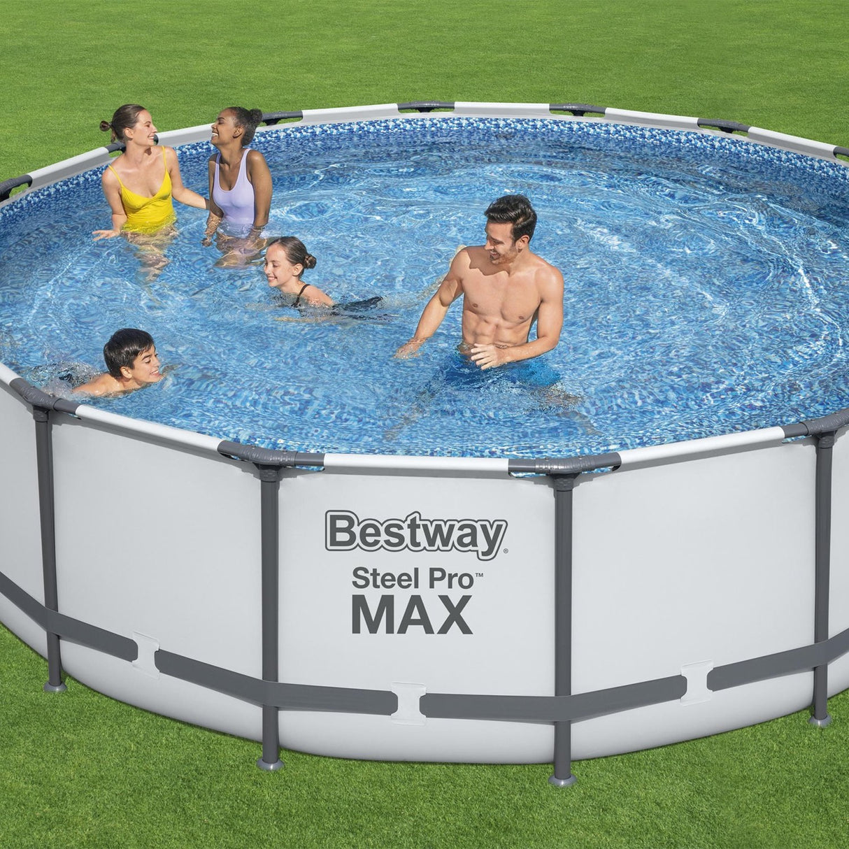 Bestway Steel Pro MAX 16' x 48" Frame Above Ground Swimming Pool Set
