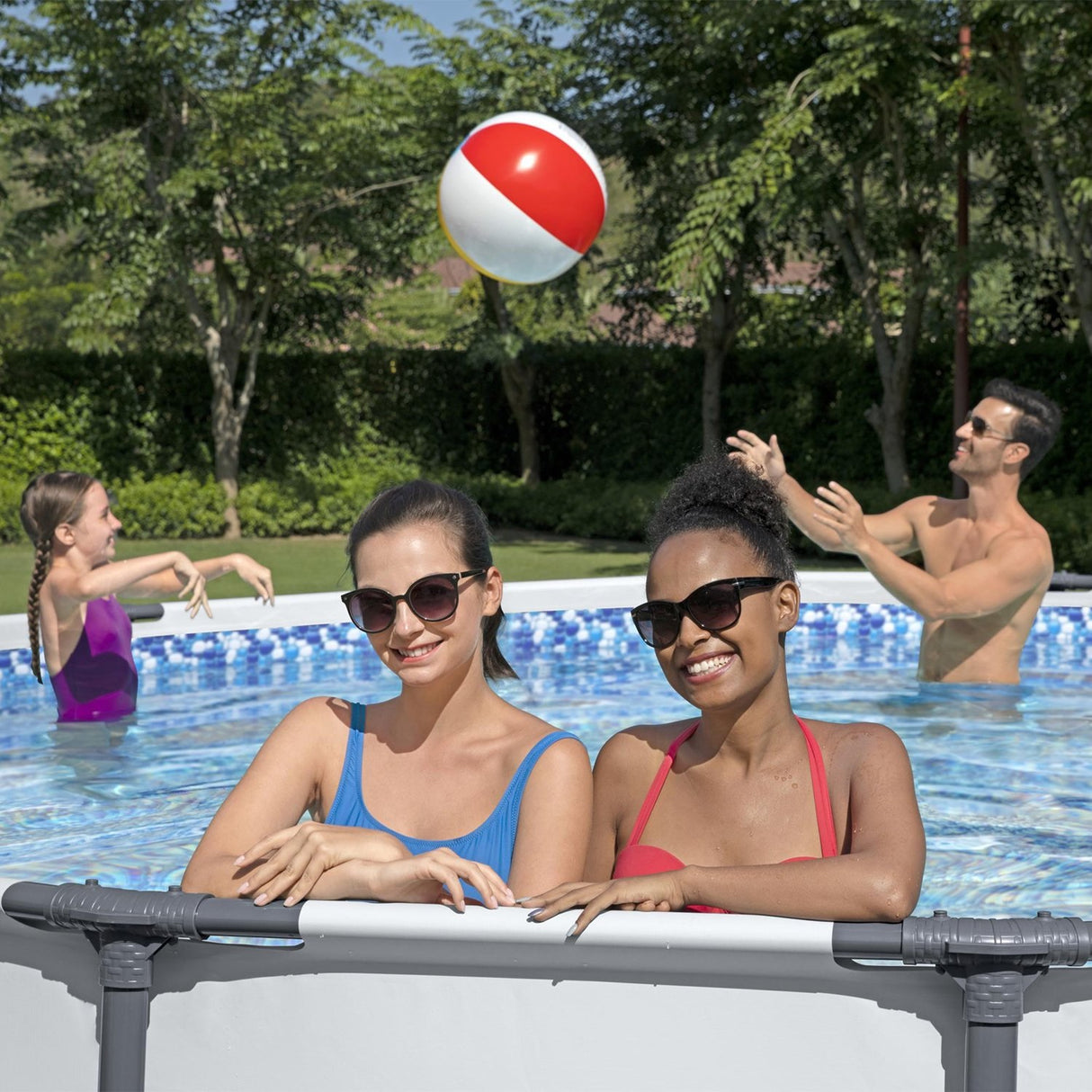 Bestway Steel Pro MAX 16' x 48" Frame Above Ground Swimming Pool Set