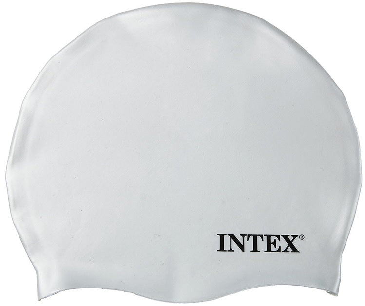 Silicone swimming masks designed not to stick to your hair. There are three color options: blue, white and black.